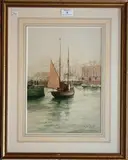 William Minshall Birchall, The Return of a Fisher, 1923, watercolour