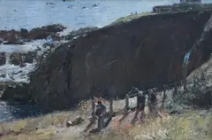 Tom Coates, The Lizard, oil on board