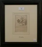 Eileen Soper, The Hobby Horse, monochrome etching
