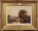 Robert Thorne Waite, In the Glow of Evening, watercolour