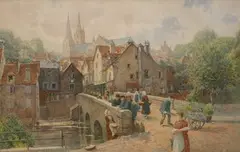 Charles Gregory, Chartres, watercolour