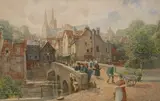 Charles Gregory, Chartres, watercolour
