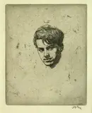 Augustus John, Head Portrait of Wyndham Lewis