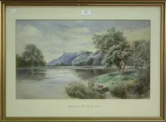 Charles Rowbotham, Arundel Castle, 1900, watercolour with gouache