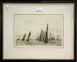 Jenkin Swatchway by William Lionel Wyllie, monochrome etching, sold Jun 2013