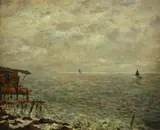 Attilio Pratella, Chiara di Luna, oil on panel