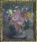Louise Coupé, Fleurs d'Été, oil on canvas