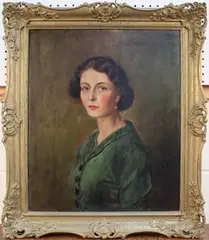 Robert Dumont-Smith, Half Length Portrait of a Lady, oil on canvas