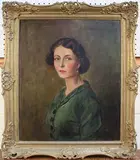 Robert Dumont-Smith, Half Length Portrait of a Lady, oil on canvas