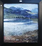 John Cooke, Little Langdale Tarn, Lake District, acrylic on board