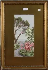 Ella Du Cane, 92, Quinta Vigia, Madeira, watercolour over pencil traces