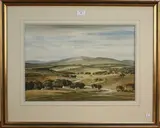 Percy Lancaster, View of the Yorkshire Dales, watercolour