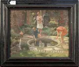 Charles H. H. Burleigh, The Pond, oil on canvas