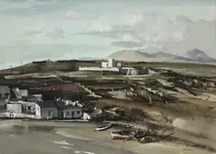 Rowland Hilder, El Medano, Tenerife, watercolour