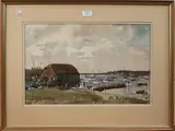 Edward Wesson, View of a Harbour, probably Bosham