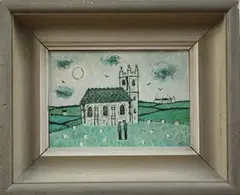 Cornish Chapel by Joan Gillchrest, oil on paper laid on board, sold Dec 2012