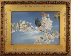 John Samuel Raven, The Song of the Blackbird, 1867, oil on canvas laid on panel