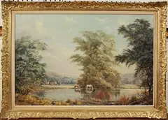 William Howells, Morning Light West Sussex, oil on canvas