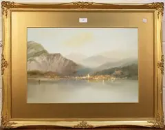 John Shapland, Menaggio, Lake Como' and 'Menaggio & Bellagio, a pair of early 20th Century watercolours with gouache