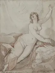 Thomas Rowlandson, Lucretia, after Andrea del Sarto, pencil