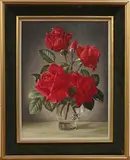 James Noble, Scarlet Roses, oil on canvas