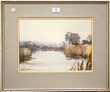 Edward Wesson, A View in Winter of Burton Pond near Petworth