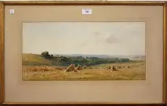 Gerald Ackermann, Towards Littlehampton from Arundel Downs, watercolour