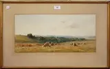 Gerald Ackermann, Towards Littlehampton from Arundel Downs, watercolour