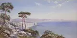 Charles Rowbotham, View of an Italian Bay from an Elevated Position