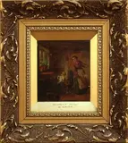 George Smith, Mother's Help' (Mother and Child cleaning a Cottage Interior)