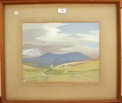Howard Somervell, In the Highlands, 1958, watercolour and gouache