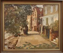 Strand on the Green by Dorothy Parsons, oil on canvas-board, sold Sep 2012