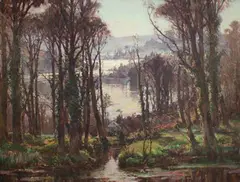 Garstin Cox, Morning: Garrick Roads, Falmouth, oil on canvas