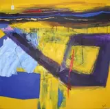 Deborah Lanyon, Evia II, mixed media on canvas