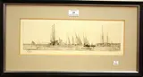William Lionel Wyllie, The Royal Yacht 'Victoria and Albert' at Cowes during the Regatta
