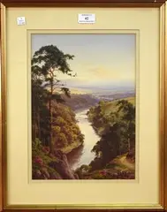 Edward H. Thompson, A Summer Evening (On the River Tummell), early/mid-20th Century watercolour