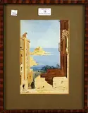 N. Krasnoff, Malta, watercolour