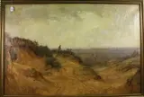 James Herbert Snell, Shepherd on a Ridgeway, oil on canvas