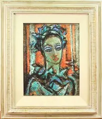 Edna Reindel, Dancer with Ivy Leaves, oil on canvas-board