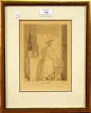 Walker Sickert, The Rasher' (Woman in a Kitchen Interior), monochrome etching