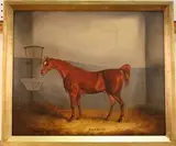 Samuel Spode, Palanquin' (Study of the Horse in a Stable), 1838, oil on canvas