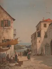 William Dommersen, Catanzaro, Southern Italy, oil on canvas