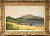 Clive Madgwick, On the Shores of Loch Lomond, oil on canvas