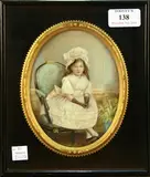Alfred Orme, Dorothy, daughter of B.L. Leigh Esq' (Oval Miniature Portrait), watercolour on ivory