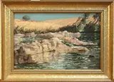 Willem Hermanus Coetzer, Landscape with River running over Rocks, possibly South Africa
