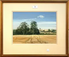 Peter Newcombe, Bright Morning Blisworth, 1987, watercolour and gouache