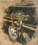 David Shepherd, Study for "Oil 'Muck' and Sunlight