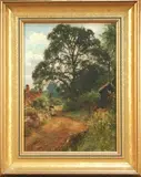 Yeend King, Mother and Child on a Country Road