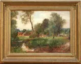 Yeend King, Landscape with River and Cattle