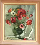 Edward Wesson, A Vase of Flowers